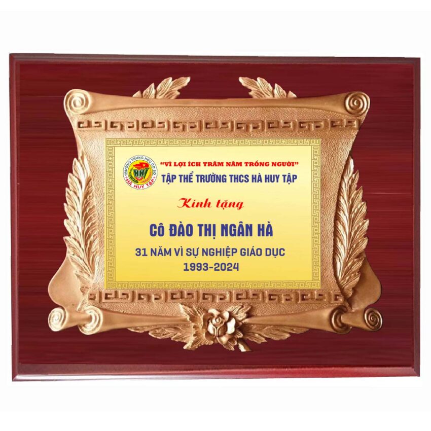 Bảng vinh danh Kỷ niệm chương giáo dục giá rẻ