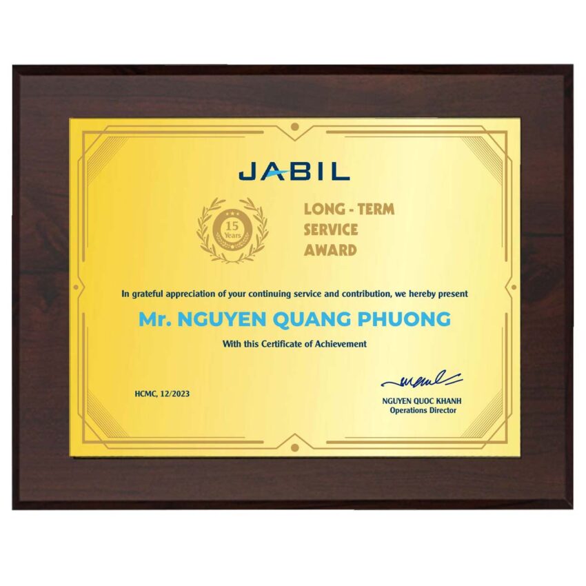 Bảng vinh danh nhà lãnh đạo cao cấp