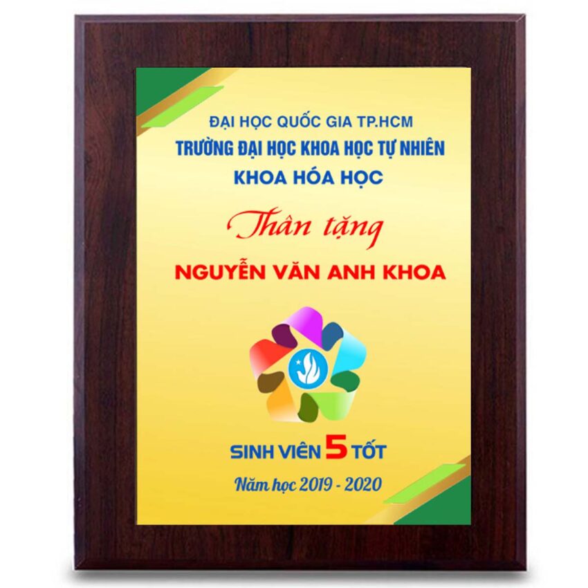 Bảng tuyên dương sinh viên 5 tốt