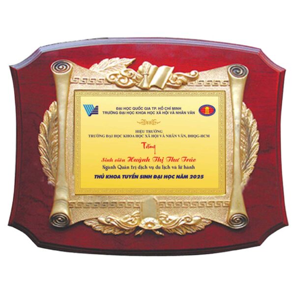 Bảng vinh danh sinh viên thủ khoa