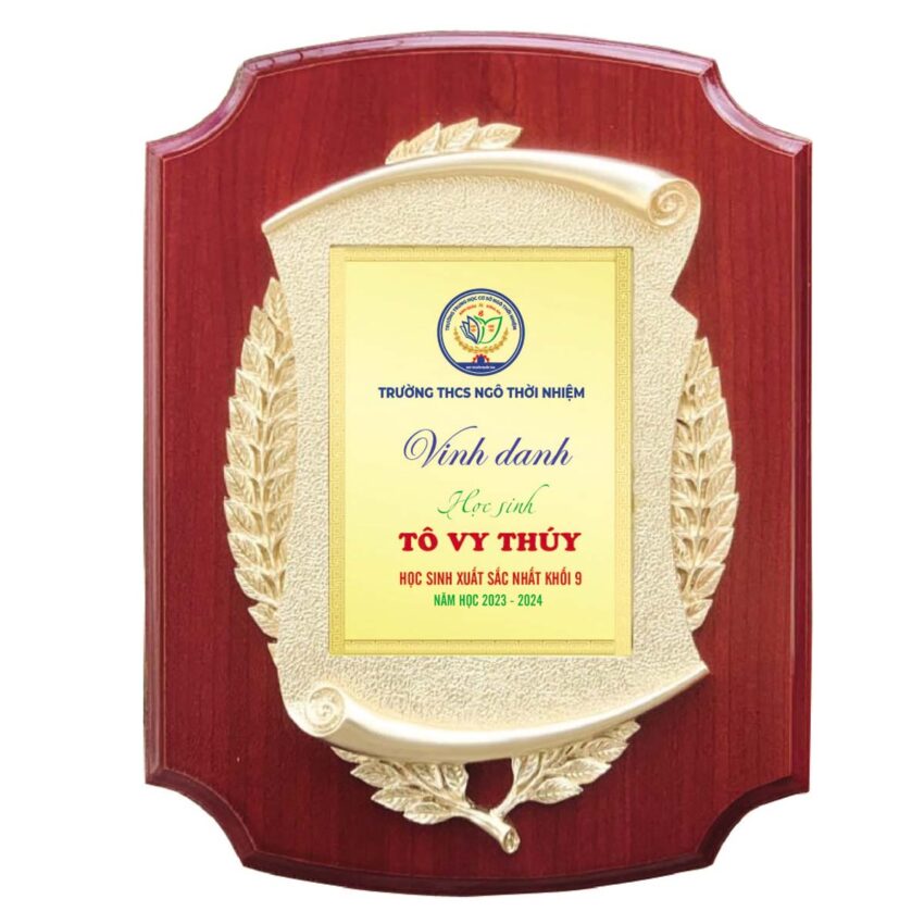 Kỷ niệm chương khen thưởng học sinh giỏi