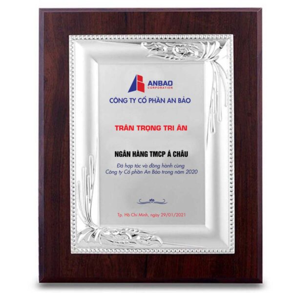 Bảng vinh danh đối tác cao cấp hiện đại