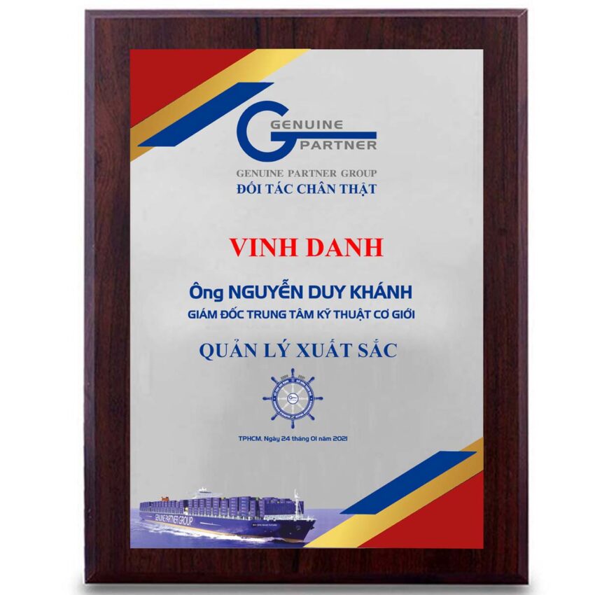 Bảng vinh danh quản lý xuất sắc