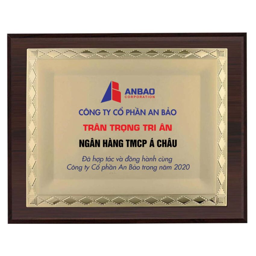 Bảng chứng nhận khách hàng VIP