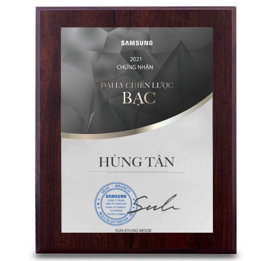 Bằng chứng nhận đại lý chiến lược