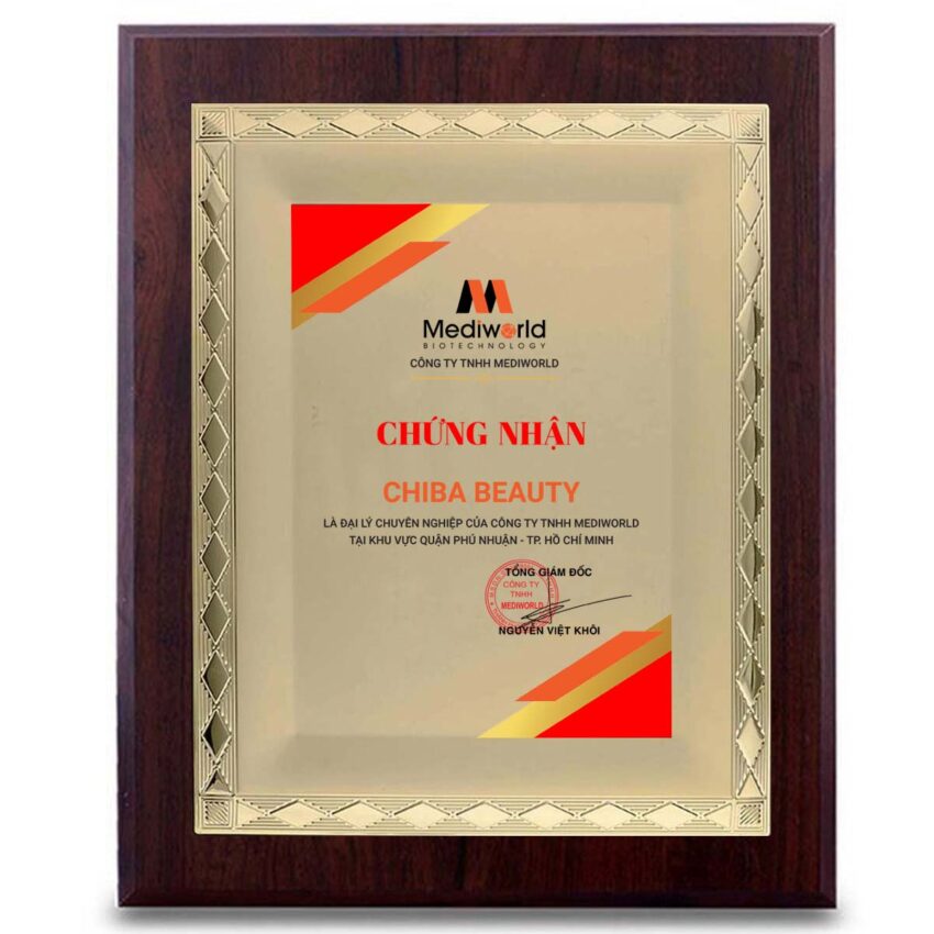 Bằng chứng nhận thẩm mỹ viện