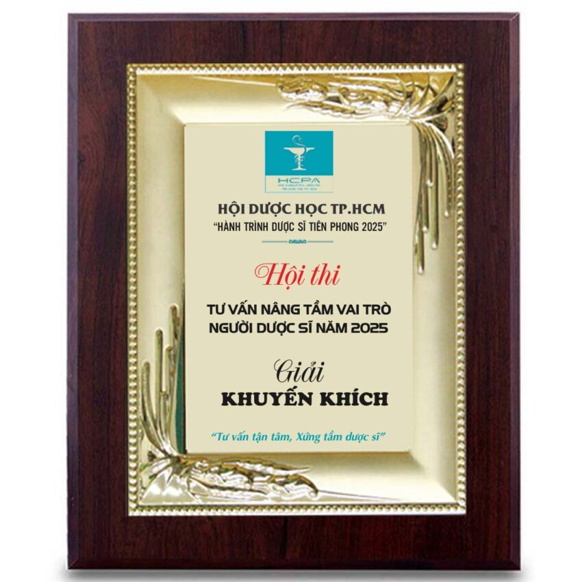 Bảng vinh danh cuộc thi hành trình dược sĩ